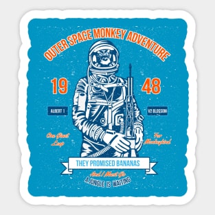 Space Monkey Astronaut T-shirt Sticker